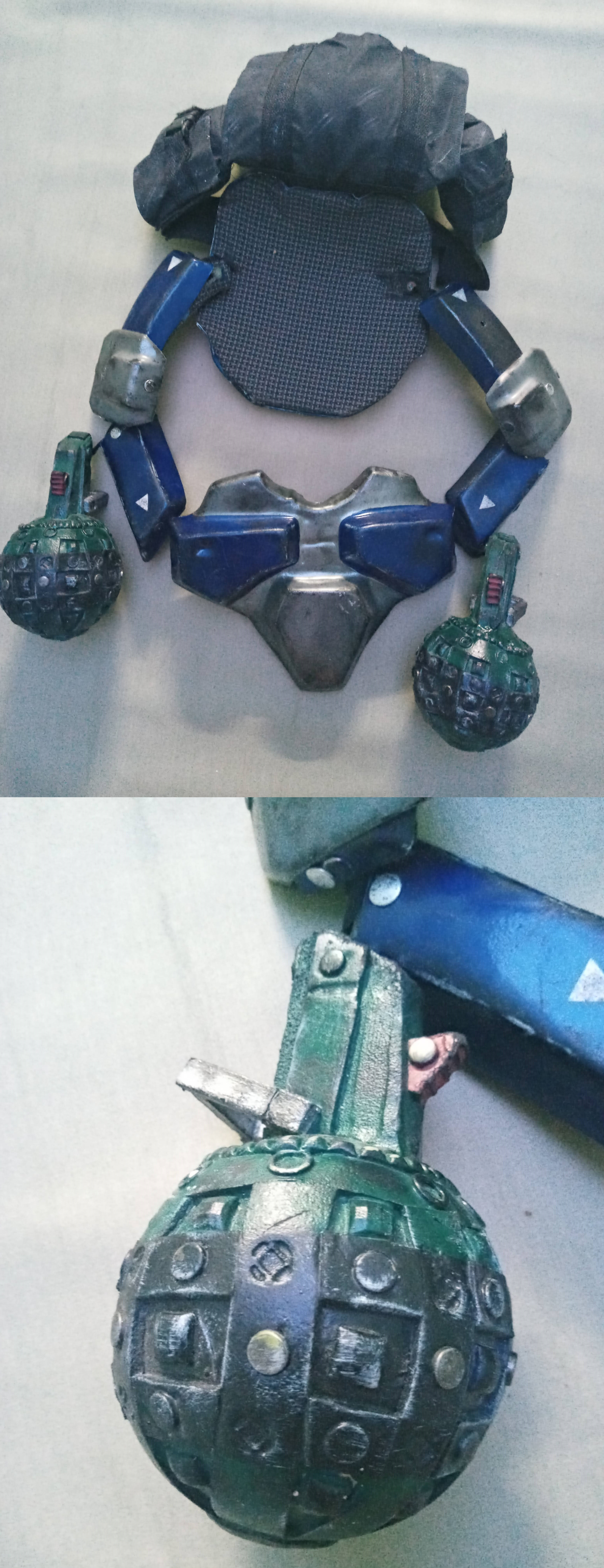 Parts of powered armor